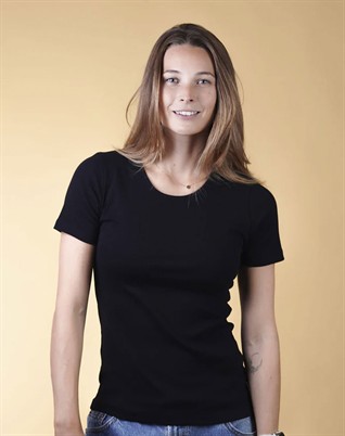 Elsk - Rib Womens T-shirt - Black